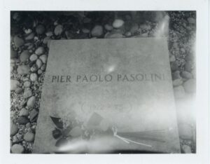 Patti-Smith-Pier-Paolo-Pasolinis-grave-Giulia-Italy-2015-Gelatin-silver-print-edition-of-10-8-X-10-in-20.3-X-25.4-cm